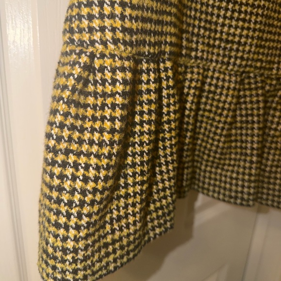 Ganni Houndstooth Mini Dress with Black Bow Straps - Picture 5 of 11